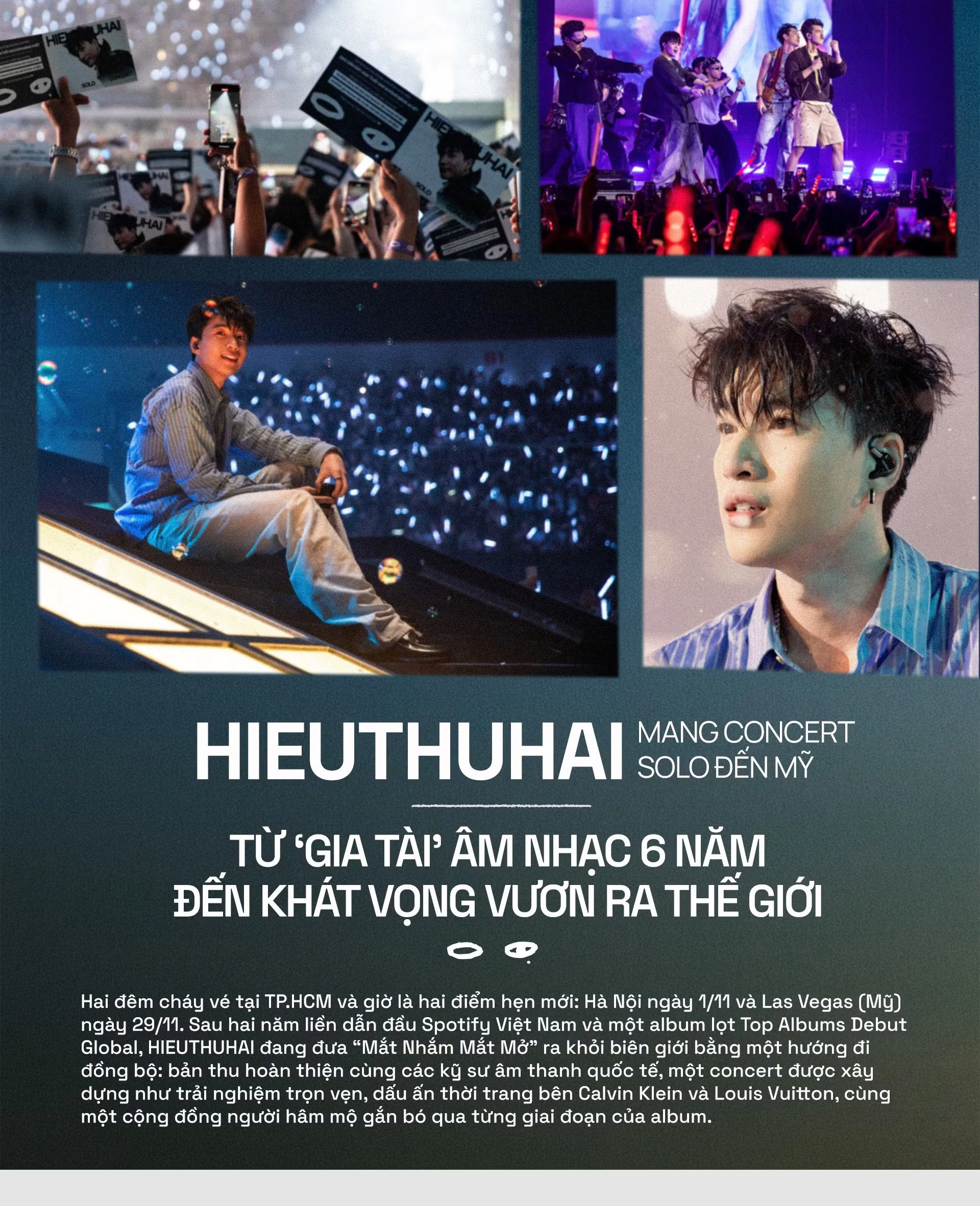 HIEUTHUHAI mang concert solo đến Mỹ: Từ ‘gia tài’ âm nhạc 6 năm đến khát vọng vươn ra thế giới