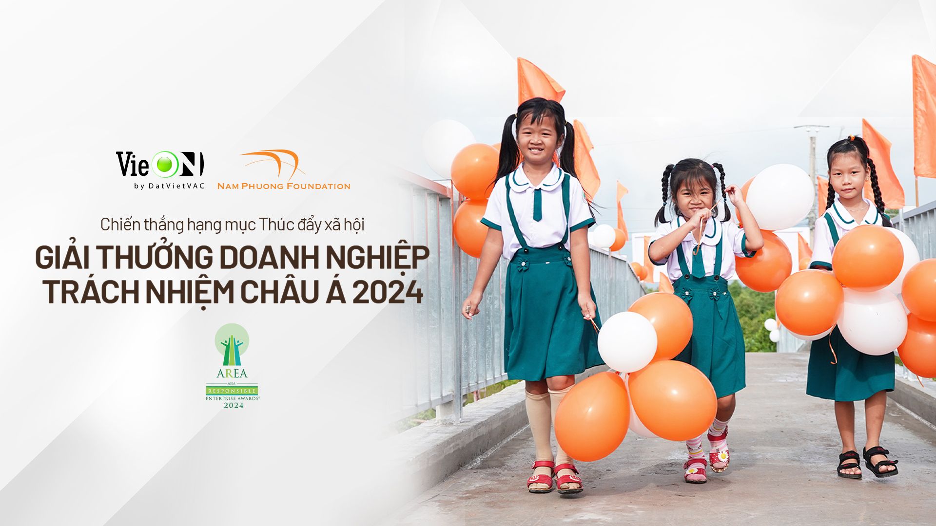 VieON THẮNG GIẢI SOCIAL EMPOWERMENT TẠI AREA 2024