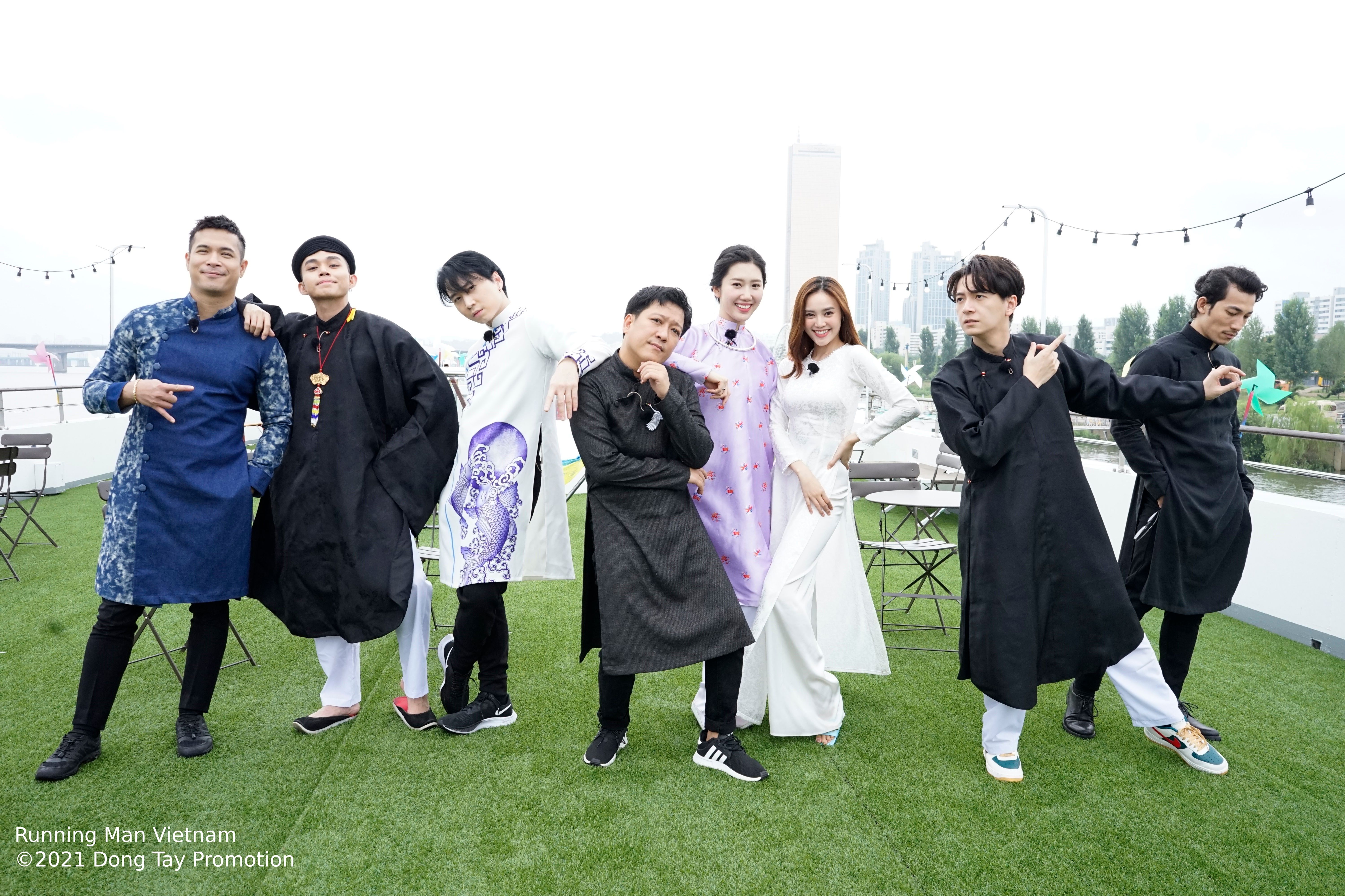 [RUNNING MAN VIETNAM] DÀN CAST DIỆN ÁO DÀI KHOE VIRAL “ĐỈNH CAO” TẠI HÀN QUỐC