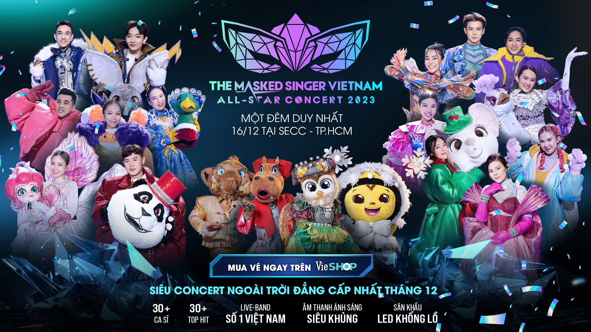 [THE MASKED SINGER VIETNAM CONCERT] LADY MÂY, BƯỚM MẶT TRĂNG, TÍ NÂU SẼ GÓP MẶT, NETIZEN ĐỒN ĐOÁN LOẠT COLLAB ĐẲNG CẤP